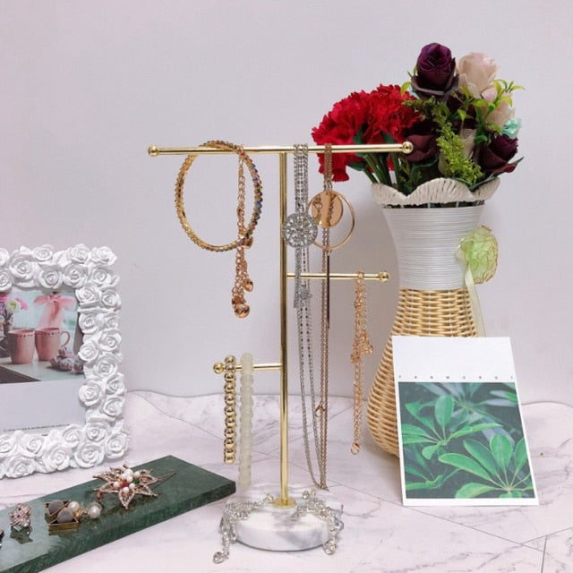 Marble and PU Leather Watch Holder Stand Watch Display Case
