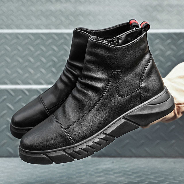 Men Work Boots Casual Thick-soled Men Shoes Retro Wild Fashion Non-slip 2022 The New Men Shoes Low-top Flat Heel Autumn