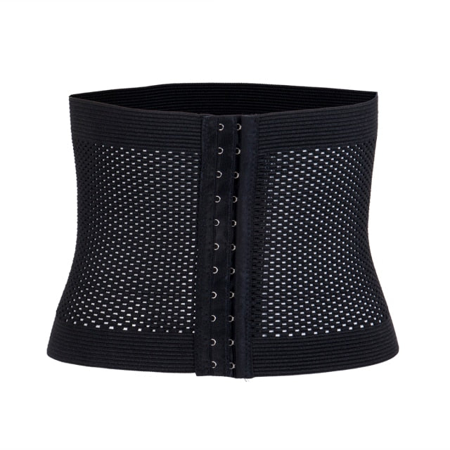 Women Latex Waist Trainer Body Shaper with Zipper
