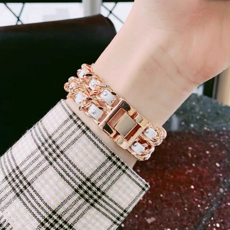 Stainless Steel Strap bands For Apple Watch 6, 5, 4, 3