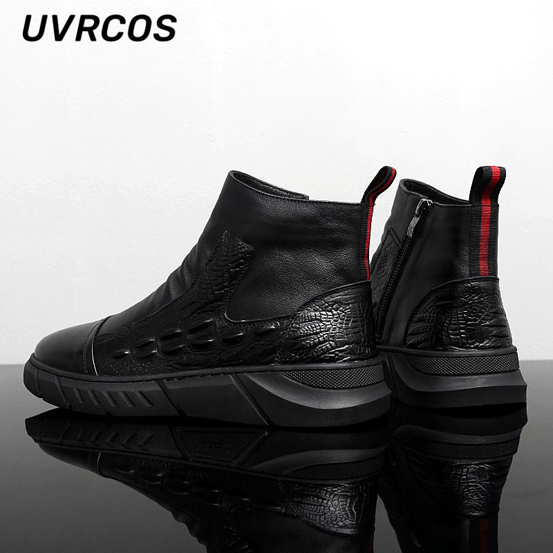Men Work Boots Casual Thick-soled Men Shoes Retro Wild Fashion Non-slip 2022 The New Men Shoes Low-top Flat Heel Autumn