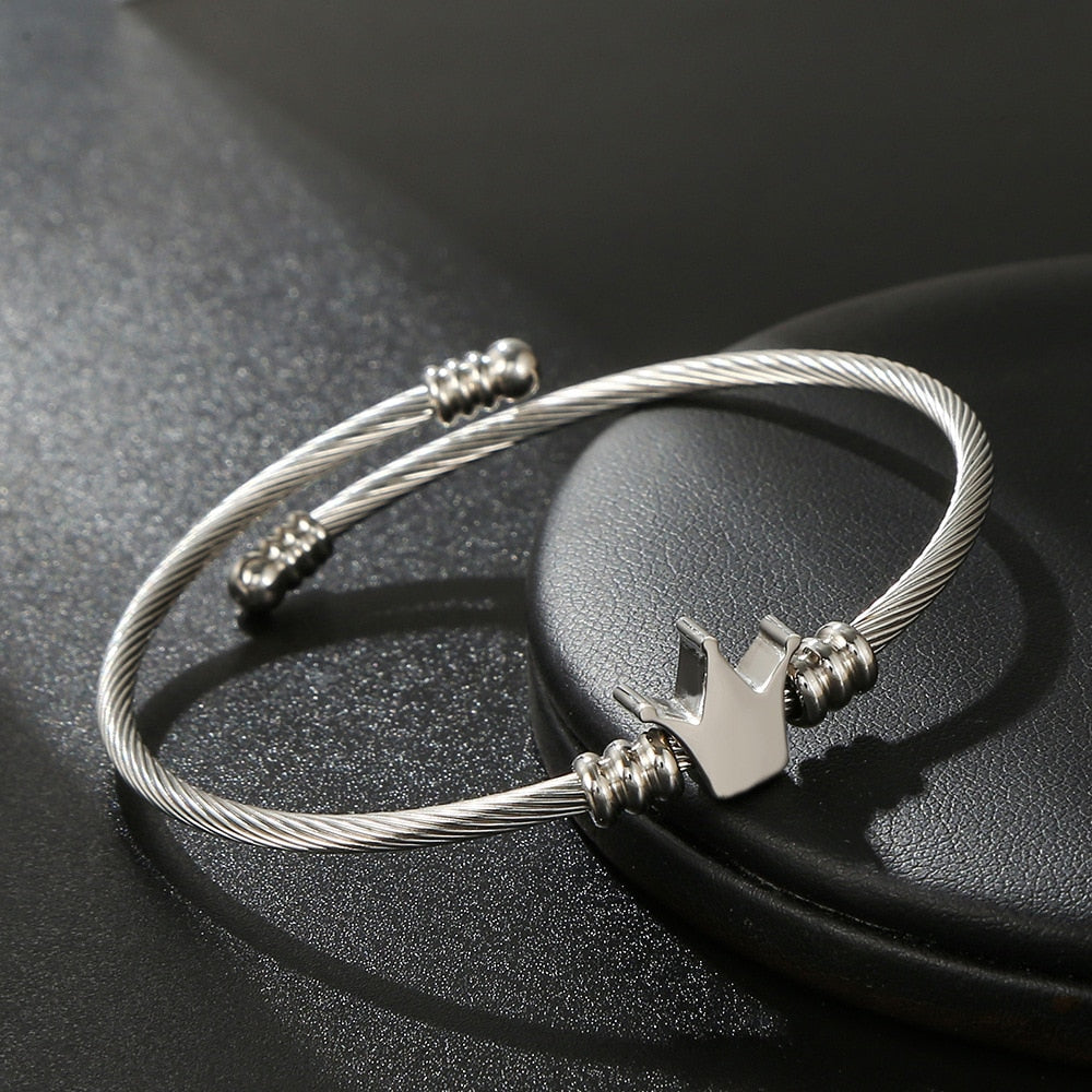 Classic Men Bracelet Charm Jewelry Fashion Luxury Gold Color plated Stainless Steel Cube Handmade Bracelets Male Homme