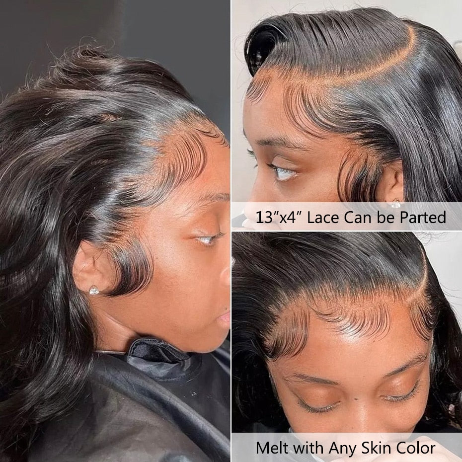 Gabrielle Transparent Lace Frontal Brazilian Straight 13x4 HD Lace Frontal Closure Human Hair 4x4 Brown Lace Closure