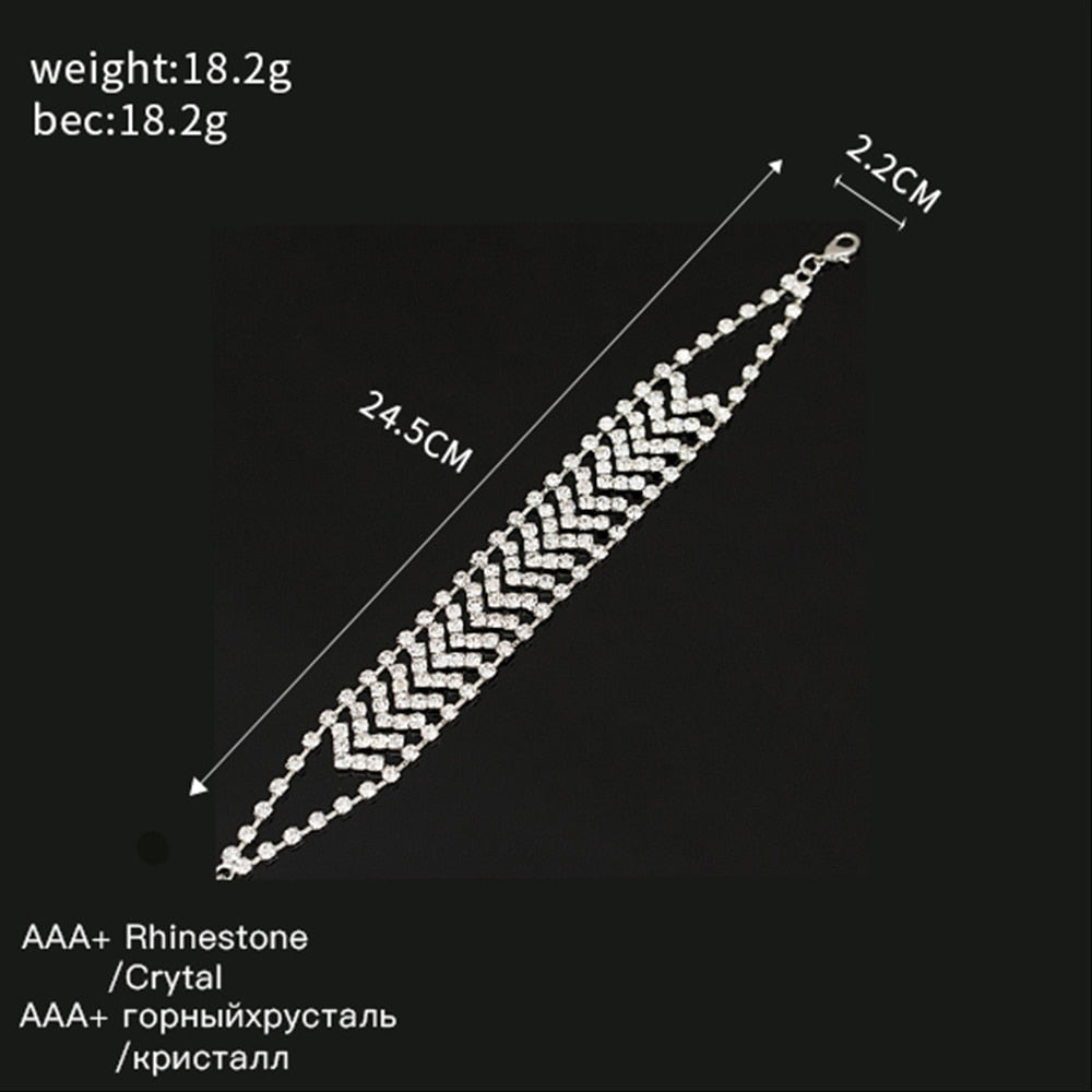 Gold and silver plated girl crystal bracelet 2015 valentine day gift fashion rhinestone bracelet stone jewelry B006