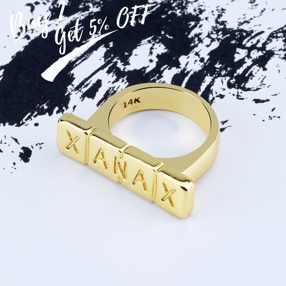 TOPGRILLZ Mens Rings High Quality Copper Gold Plated Hip Hop Rock Rings Fashion Charm Jewelry For Gift Party