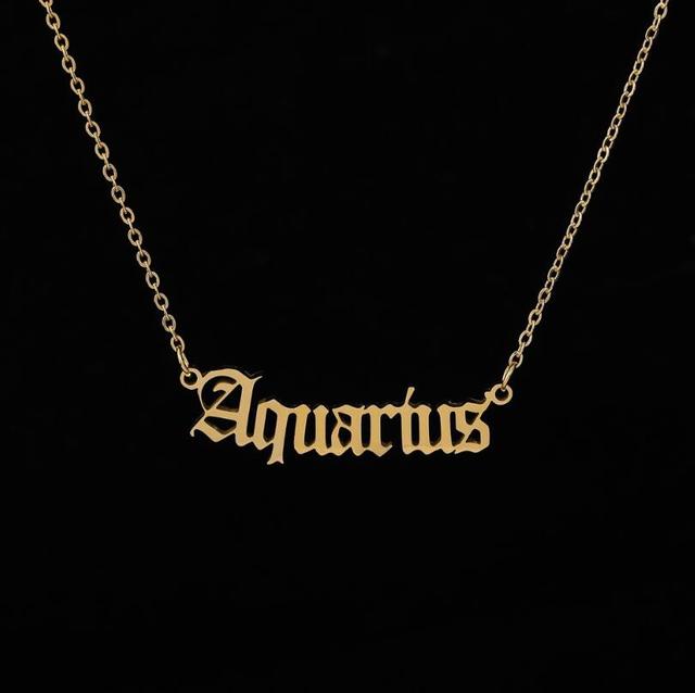Hip Hop Rapper Letter Pendant Necklace