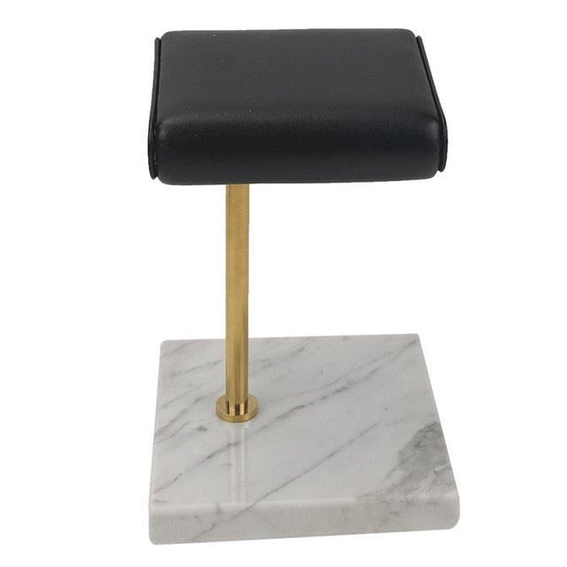 Marble and PU Leather Watch Holder Stand Watch Display Case