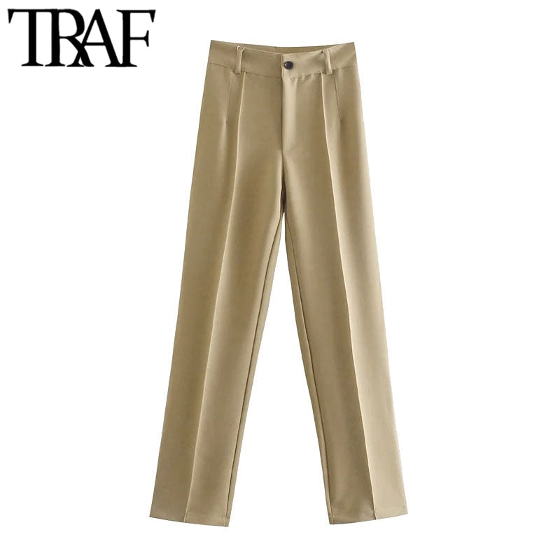 Office Wear Straight Pants