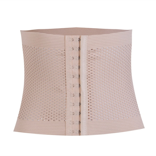 Women Latex Waist Trainer Body Shaper with Zipper