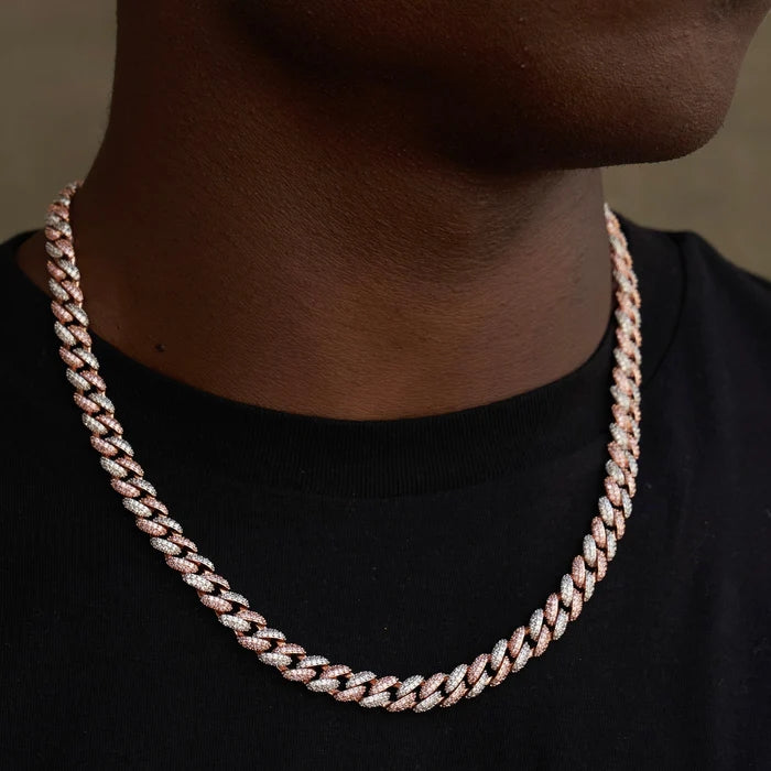 Two-Tone Link Chain in Rose/White Gold