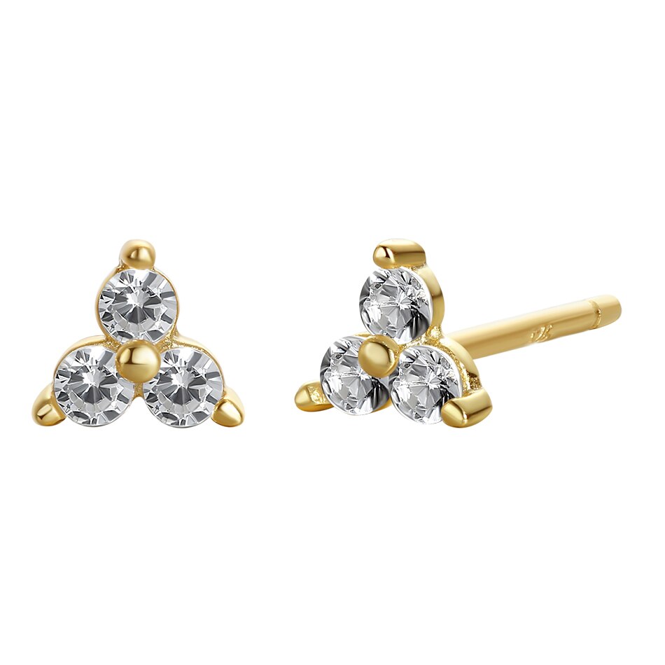 ELESHE Authentic 925 Sterling Silver Bold Hoops Earrings for Women 18K Gold Plated Circle Earrings Wedding Engagement Jewelry