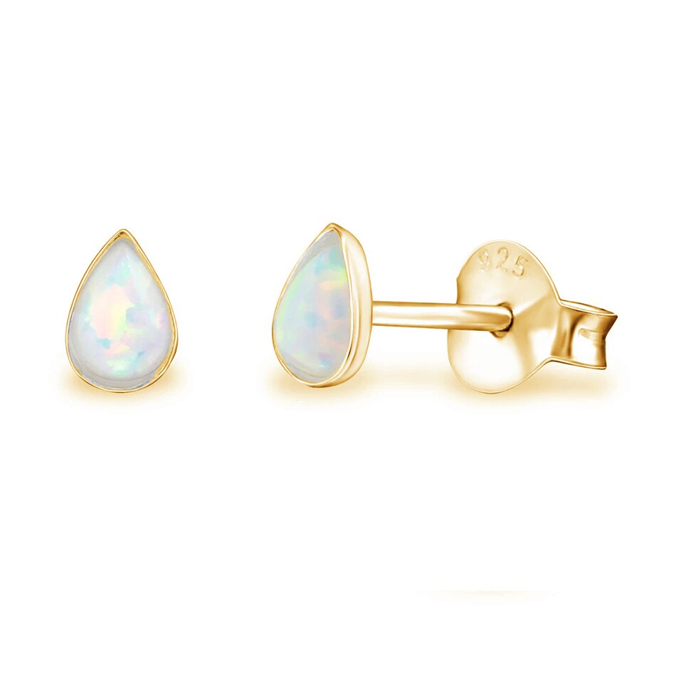 ELESHE Authentic 925 Sterling Silver Bold Hoops Earrings for Women 18K Gold Plated Circle Earrings Wedding Engagement Jewelry