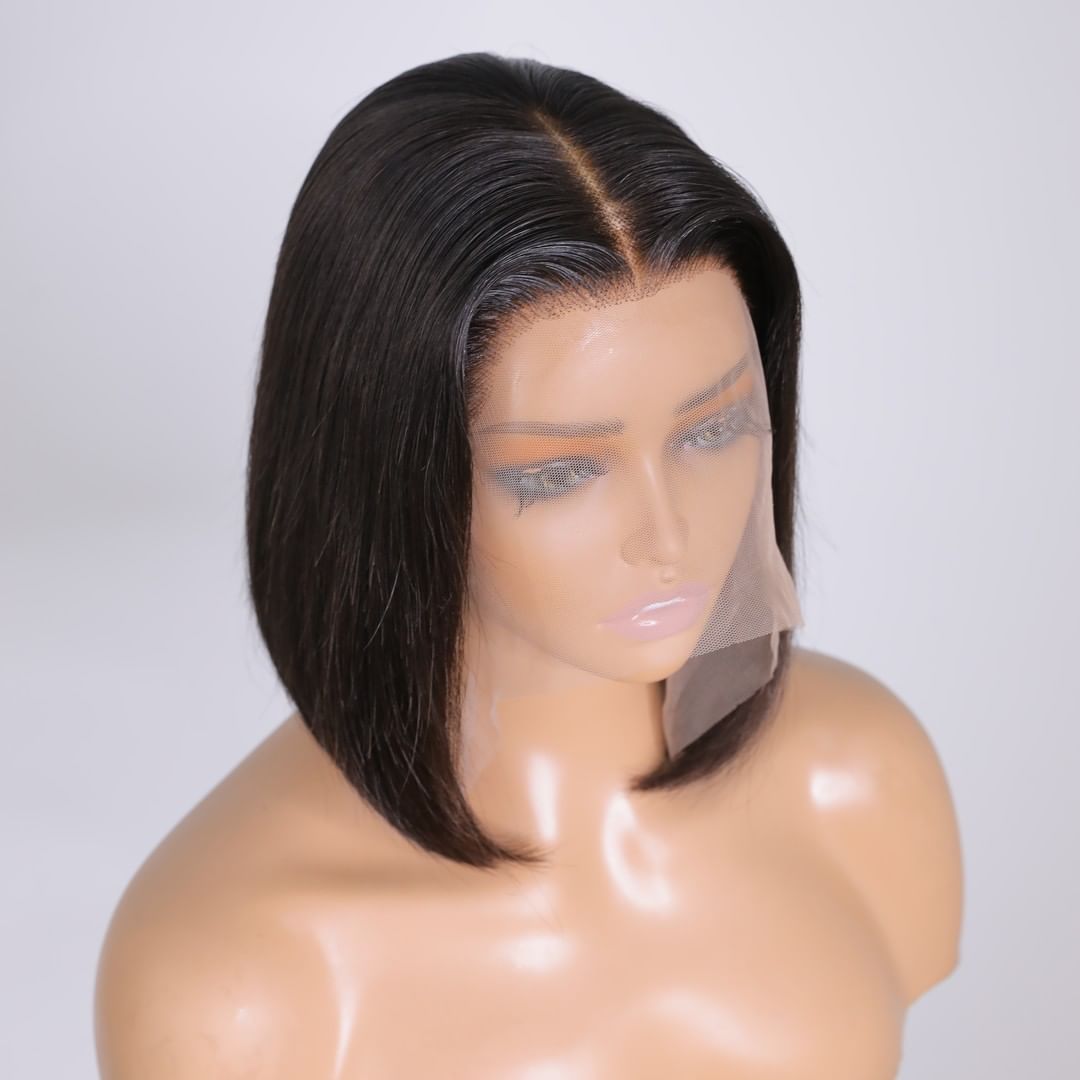 T Part Human Hair Wigs Straight Bob Wig Preplucked With Baby Hair Short Bob Lace Wigs Human Hair Wigs Remy Hair T Part Wigs