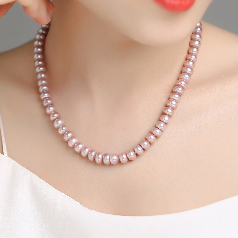 Natural Freshwater Pearl Necklace For Women Pretty Fashion Jewelry Gifts Vintage Korean Cute Gold Plated Choker Necklaces 2021