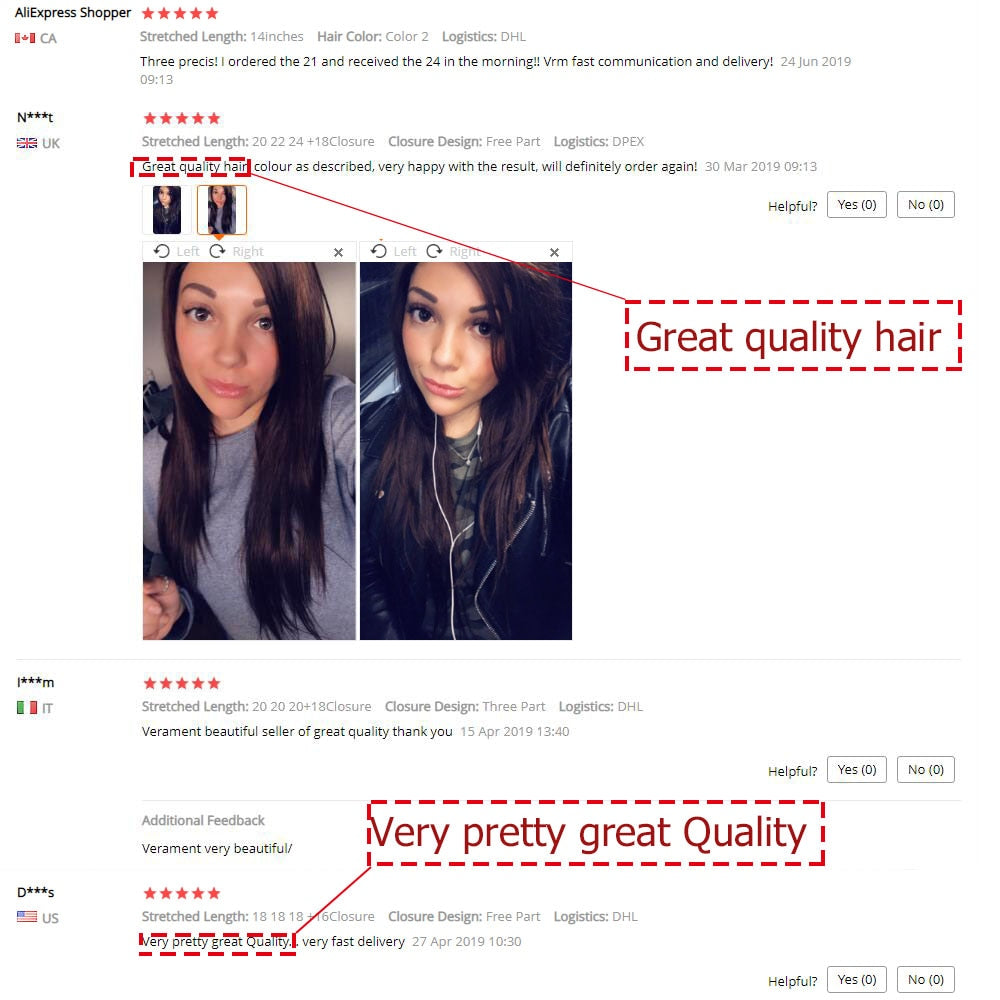 Dark Brown Straight Hair 2/3 Bundles with 4x4 Lace Closure Remy Human Hair Weave 12-24 inch BOBBI COLLECTION