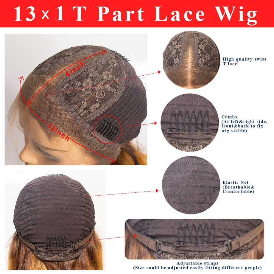 30 Inch Highlight Wig Human Hair Deep Wave Frontal Wig Ombre Blonde Lace Front Wig Colored Curly Human Hair Wigs For Black Women