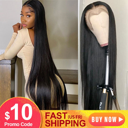 Bone Straight Human Hair Wigs 30 Inch Lace Front Wig Short Bob Lace Frontal Human Hair Wigs For Black Women Human Hair Lace Wig