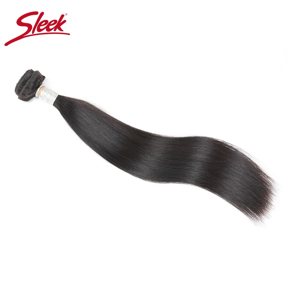 Sleek Peruvian Straight Hair Bundles Remy Hair Weave 8 To 30 Inches Extension100% Real Natural Human Hair Can Buy 3 Or 4 Bundles