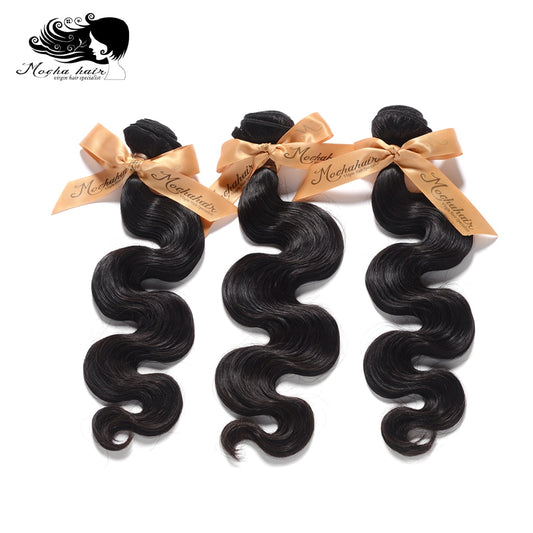 MOCHA Hair10A  Brazilian Virgin Hair Body Wave 3 Bundles10&quot;-26&quot;100% Unprocessed Human Hair Extension Natural Color Free Shipping