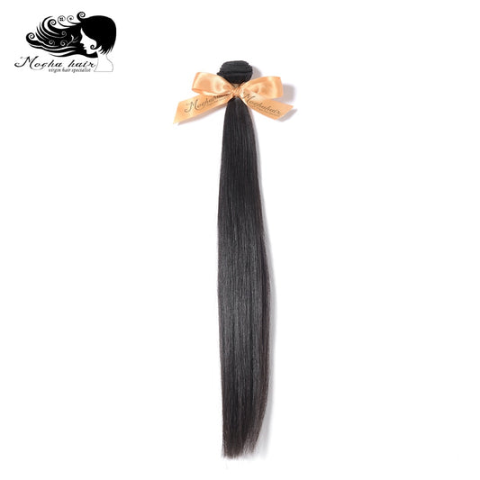 MOCHA Hair 10A Brazilian Straight Virgin Hair 8&quot;-26&quot; Double Weft  Natural Color 1 bundle 100% Unprocessed Human Hair Extension