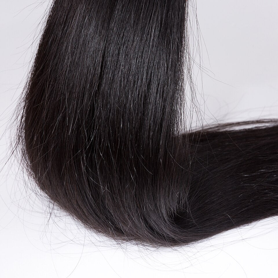 MOCHA Hair 10A Brazilian Straight Virgin Hair 8&quot;-26&quot; Double Weft  Natural Color 1 bundle 100% Unprocessed Human Hair Extension