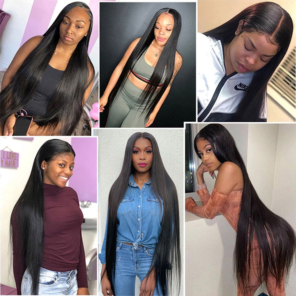 Brazilian Human Hair Lace Closure Straight 2x6 Transparent Lace Closure With Pre Plucked Baby Hair Bleached Knot Free Shipping