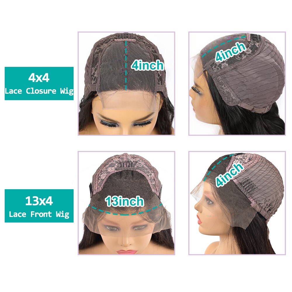Straight Lace Front Human Hair Wigs for Black Women Pre Plucked Cheap 13x4 Lace Frontal Wig Brazilian Hair 150% Density