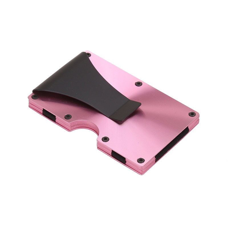 DIENQI Anti Rfid Metal Bank Credit Card Holder Men Minimalist Wallets Slim Thin Tactical Business ID Cardholder Case Male Purse