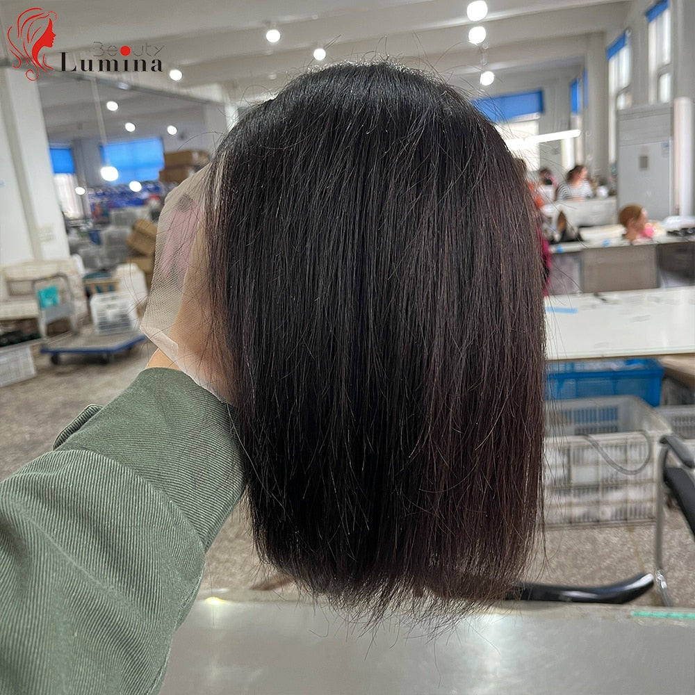 T Part Human Hair Wigs Straight Bob Wig Preplucked With Baby Hair Short Bob Lace Wigs Human Hair Wigs Remy Hair T Part Wigs