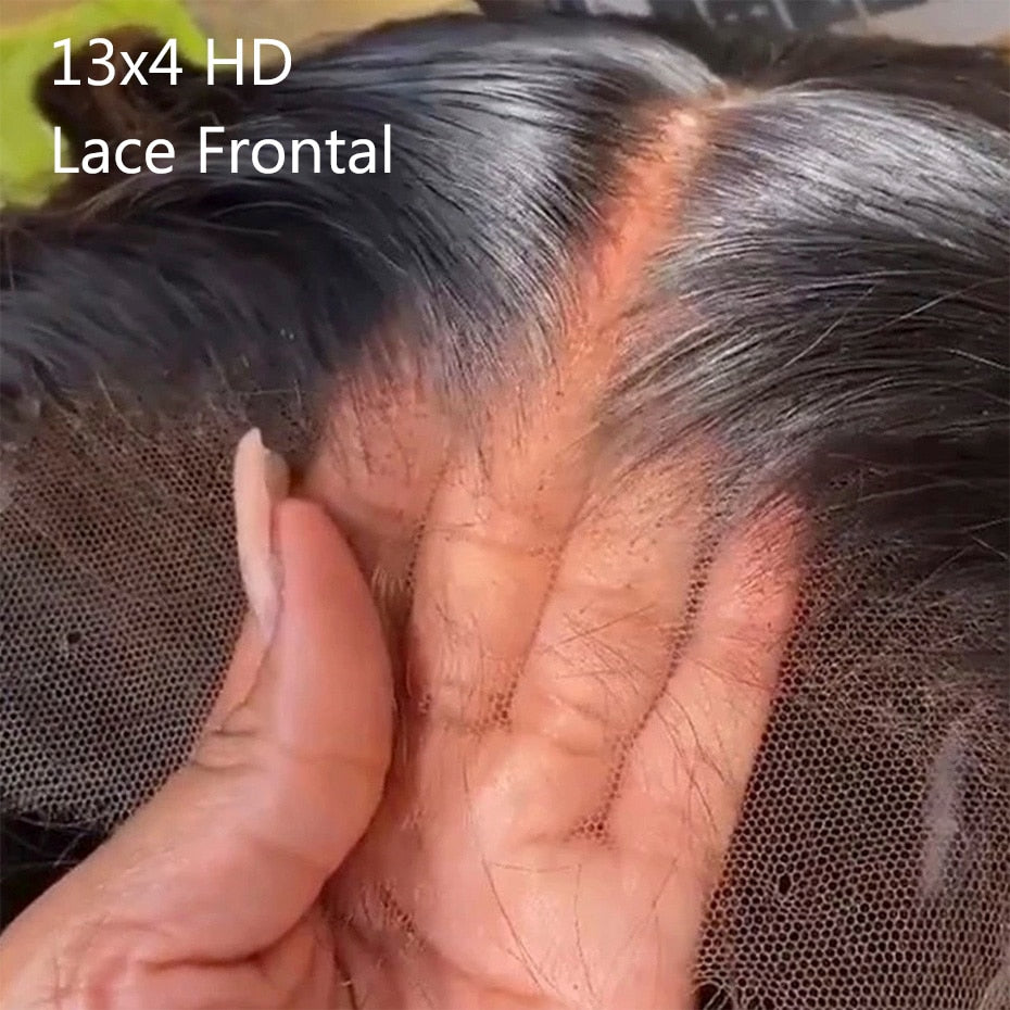 Gabrielle Transparent Lace Frontal Brazilian Straight 13x4 HD Lace Frontal Closure Human Hair 4x4 Brown Lace Closure
