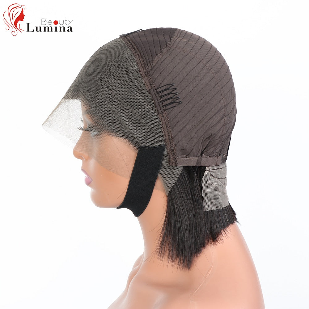 T Part Human Hair Wigs Straight Bob Wig Preplucked With Baby Hair Short Bob Lace Wigs Human Hair Wigs Remy Hair T Part Wigs