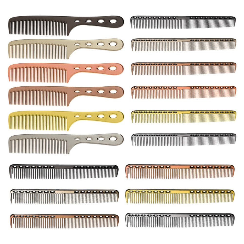 Space Aluminuml Hair Comb Pro Hairdressing Combs расческа для волос Hair Cutting Dying Hair Brush Barber Tools Salon Accessaries