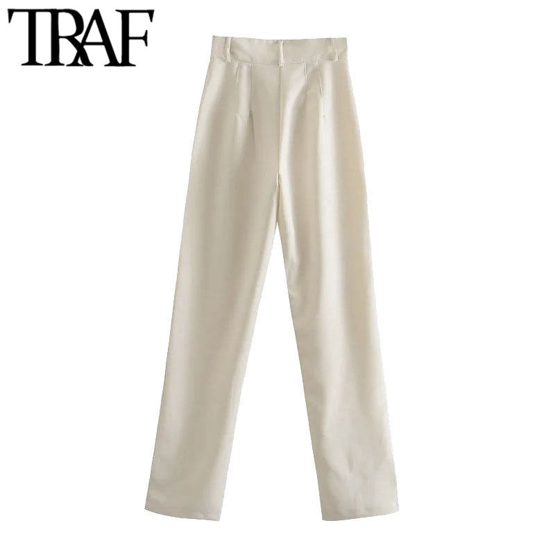 Office Wear Straight Pants