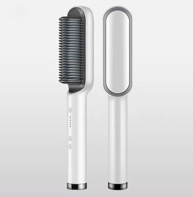 Electric Professional Hair Straightener Brush Heated Comb Straightening Combs Men Beard Hair Straight & Curly Styling Tool
